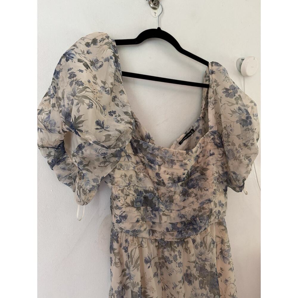 NWT Abercrombie & Fitch Emerson Bow Tie Back Floral Maxi Dress Size XL - Picture 8 of 12